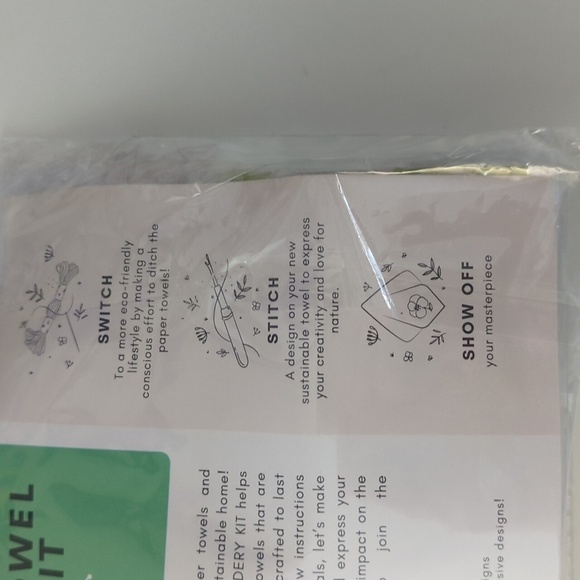 Aynil.Co Sustainable Towel Embroidery Kit DIY - Picture 3 of 5